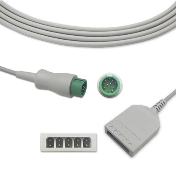 Cheap Mindray 12P To MD 5 Lead 3.4m IEC ECG Trunk Cable TPU jacket for sale