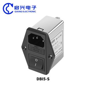 Best DBI5-S EMI Filter With Dual Fuse And Switch IEC Socket Power Filter wholesale