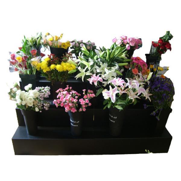 Cheap PP Polypropylene Flower Display Stand Black Corflute 8mm Thickness for sale