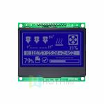 3.0 inch LCD 128x64 Blue Graphic LCD Display | STN Negative Display | White