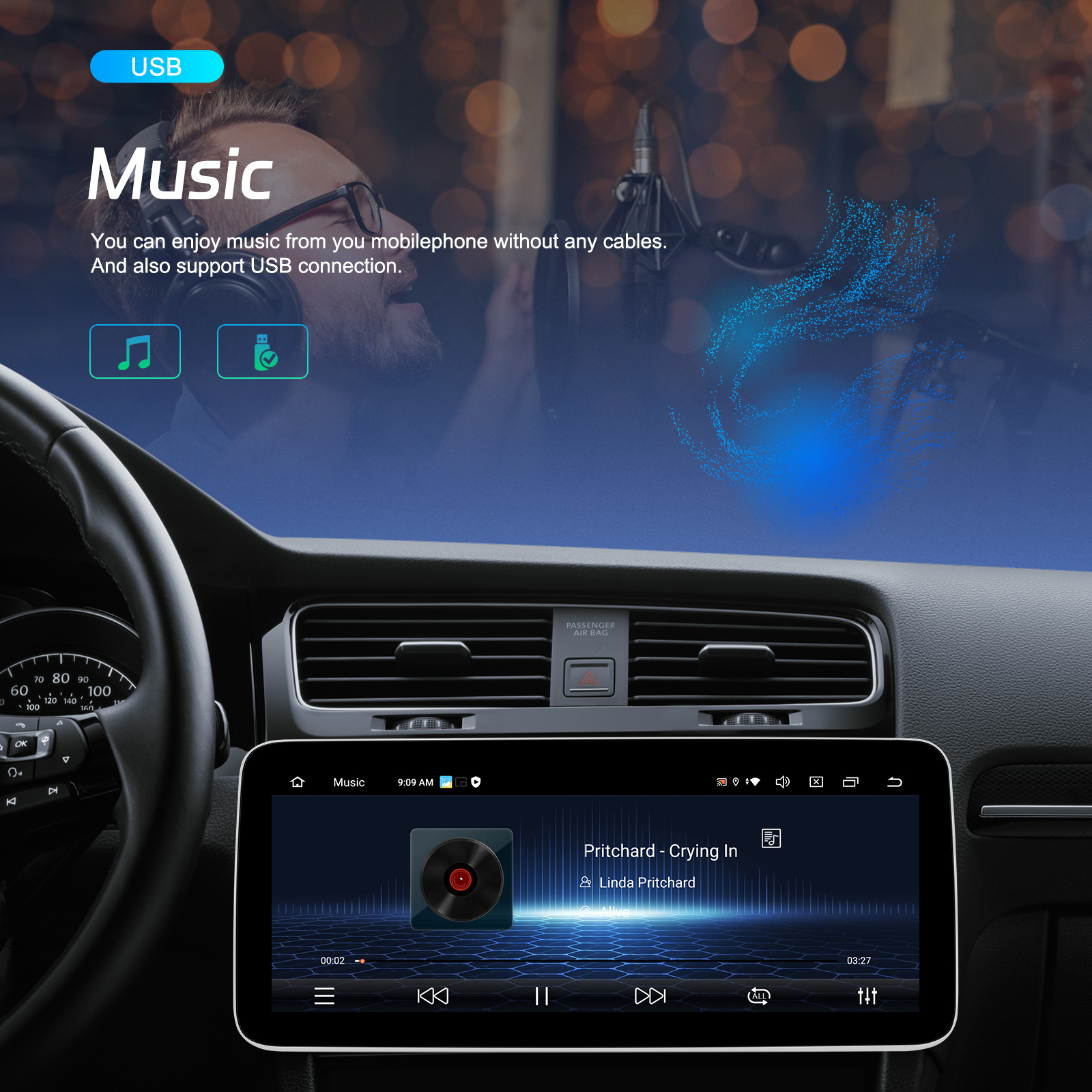 12.3 inch Dsp Carplay Radio w204 Android Screen Car Touch Screen Car Stereo Auto Gps Navigation System
