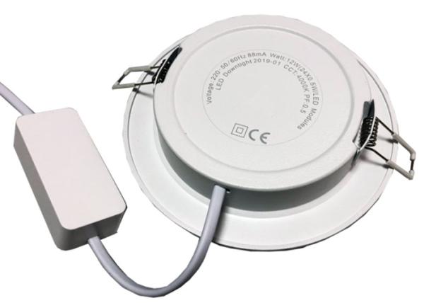 Cheap Meeting Room Led Slim Round Panel Downlight Beam Angle 100 Degrees Driver Outside for sale