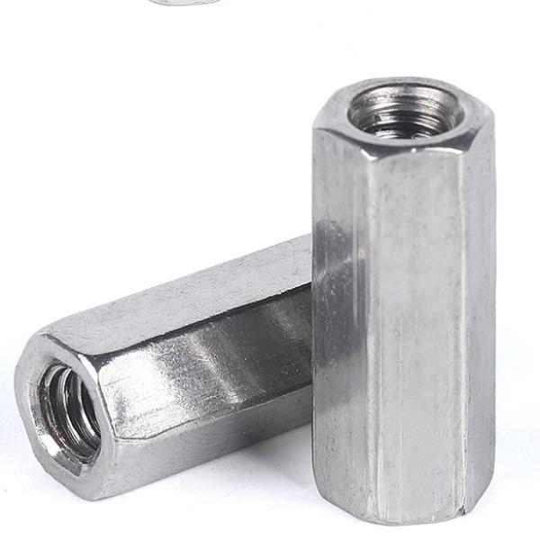 Cheap SS304 SS316 Bright Rod Reducing Long Coupling Nuts And Washers for sale