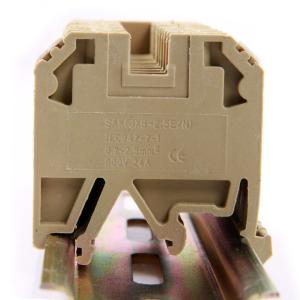 China SAK-2.5EN / JXB-2.5/35 DIN Rail Screw Clamp Terminal Blocks 800V 24A on sale