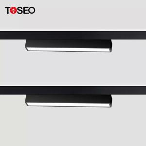 China Modern Recessed Indoor Magnetic Track Spotlight Home Commercial Linear Track Light Rail on sale