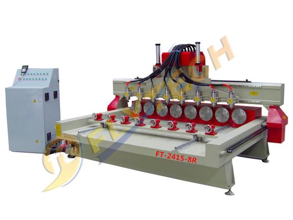 Cheap Cylinder engraving machine 4 axis cnc router with multihead and rotary axis for sale