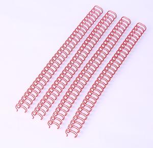 23 Spirals Double Loop Binding Wire Metal Material Electroplated