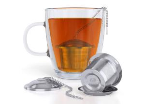 Teakettle Locking Stainless Steel Tea Infuser Filter Seasoning Ball Multifunction spice infuser ball