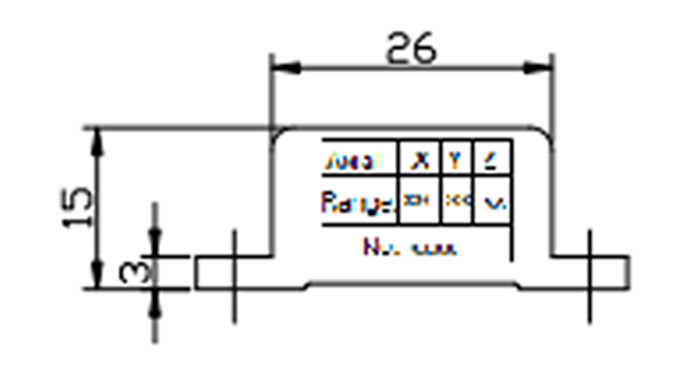 K-3JSJ-300 Small Size Triaxial Accelerometer Sensor Module With High Frequency 0.5~4.5V Analog voltage output