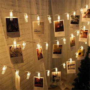 China 10M Photo Clip USB LED String Lights Halloween Battery Operated on sale