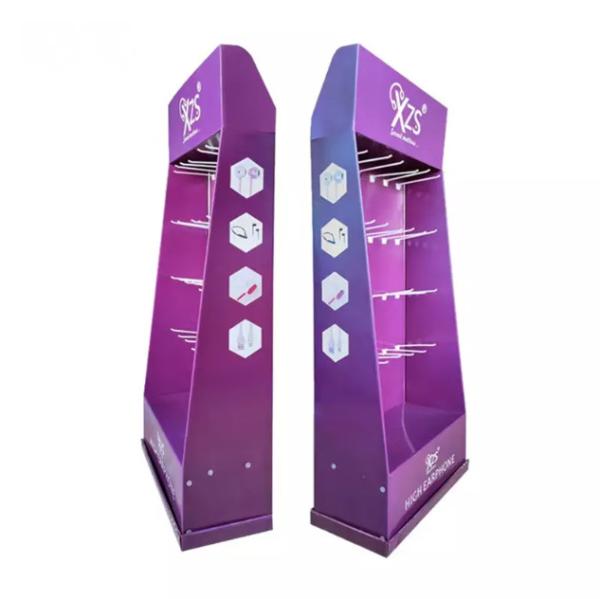 Cheap Custom Design Cardboard Display With Hooks For Phone Accessories for sale
