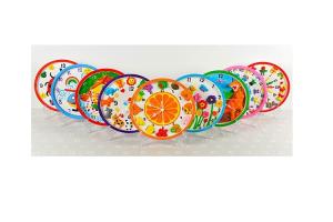 China 3D Plaster Dinosaur Clock Children Painting Set With Mounting Hardware on sale