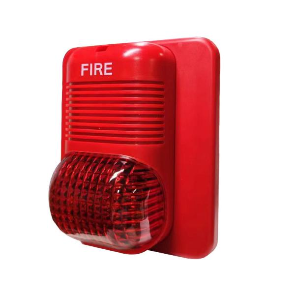 Cheap 24V Sounder Flasher For Conventional Fire Alarm System Standalone Detectors for sale