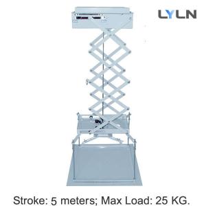 China Carbon Steel Ceiling Projector Mount Motorized , 5m Stroke Projector Ceiling Lift System on sale