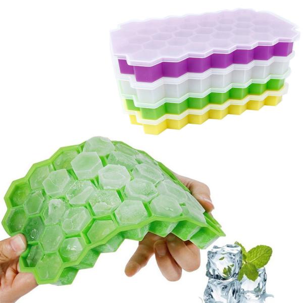 Cheap Flexible 37 Cavity Ice Trays BPA Free Easy Release for sale