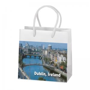 China Custom Branded Paper Advertising Bags Packaging With Design Printing Supplier on sale