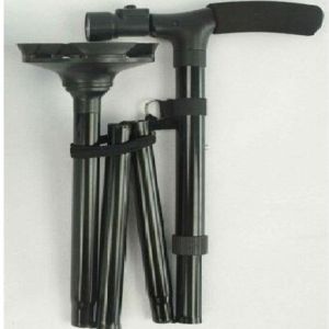 Aluminum Collapsible Cane Walking Stick Folding Cane With Built In Lights