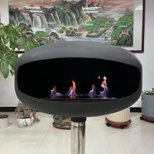 Best Black With Silver Ethanol Alcohol Fireplace Manual Ignition Long Lasting wholesale