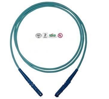 Cheap E2000 PC Fiber Optic Patch Cord Single Core , OM3 Cable 2.0mm Diameter for sale