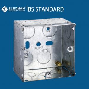 Best BS4662 Galvanized Steel Electrical Metal Switch Box 1 Gang Socket Box 3x3 wholesale