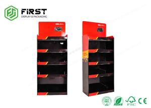 Best Custom Matte Printed Foldable Corrugated Paper Floor Display Shelf For Retail Promotion wholesale
