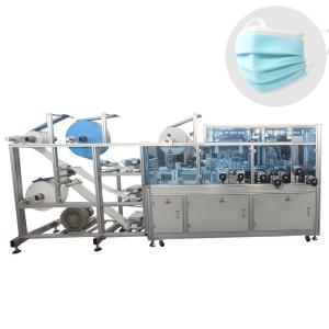 Best 220V 3 Ply Face Mask Making Machine , 8 servo Earloop Face Mask Machine wholesale