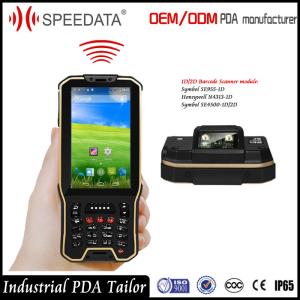 China Hand Android Nfc Card Rfid Reader Mobile Industrial With Barcode Scanner In A Unit on sale