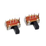 Slide Switch，2P2T Right Angle Sliding Switch,Horizontal Interruptor On-Off Push