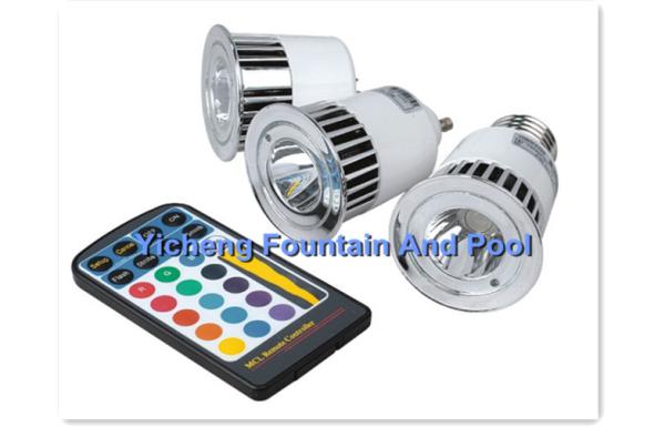 Cheap Remote Controller Underwater Swimming Pool Lights , LED MR16 Bulb Replacement for sale