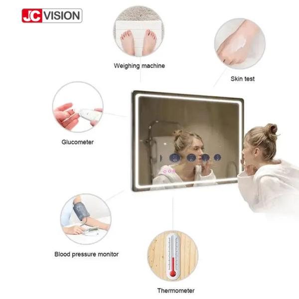 Cheap Waterproof Android LED TV Touch Screen Display IP65 Smart LED Bathroom Mirror for sale