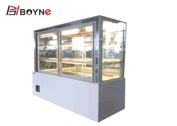 Cheap R134A Cake Display Showcase Three Layer Front Sliding Door Fan Cooling for sale