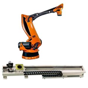 Best Palletizing Robotic Arm 5 Axis Kuka KR 180 PA With CNGBS Robot Guide Rail For Palletizing Robot wholesale