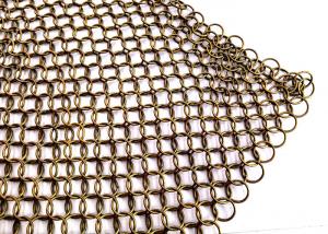 Best Stainless Steel Ring Mesh Drapery 1.2MM X10MM Used Window Treatments , Backdrops wholesale