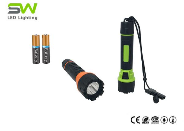 Cheap Waterproof IP66 High Power LED Torch Light With Whistle for sale
