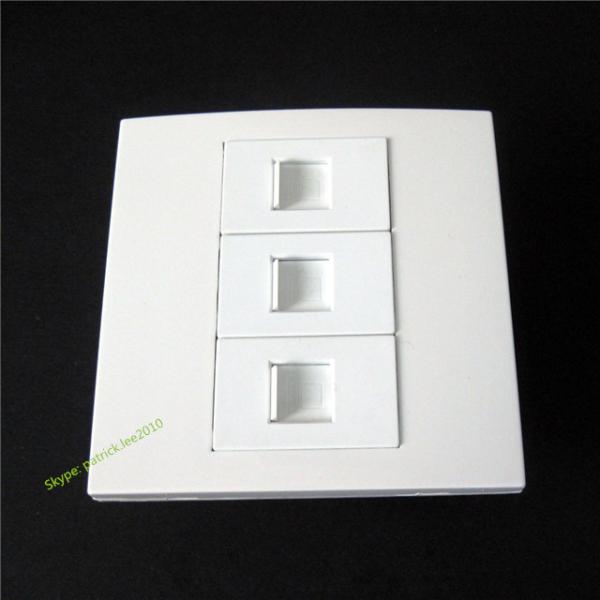 Cheap Multifunction Internet Socket RJ45 x 3 White Color Compatible For Computer Network for sale
