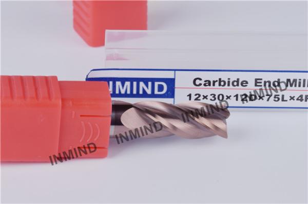 Cheap Milling Machine Tools Carbide End Mill Cutter With 0.5 - 0.6 UM Grain Size H6 Tolerance for sale