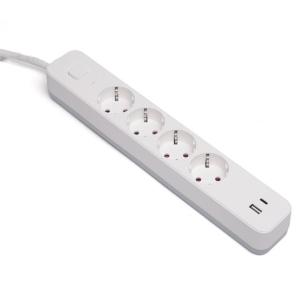 China 4 outlet Germany Type Extension Socket With On/Off Switch USB Type C on sale