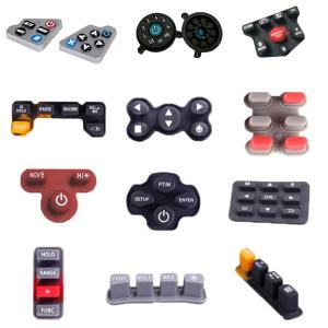 China Auto Silicone Rubber Keypad Air Conditioning Silicone Keypad Button Rubber Auto Refrigeration Button Pad on sale
