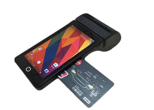 Cheap Handheld Touch Screen POS Terminal Wireless Credit Card Machine With Built-in Printer for sale