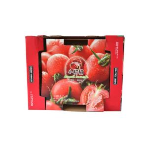 China Custom Cardboard Paper Fruit Vegetable Suitcase Cardboard Box Packaging  Tomato on sale