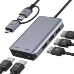 USB C Hub With HDMI And Displayport , 13 In 1 USB C To Displayport Hub With 100W