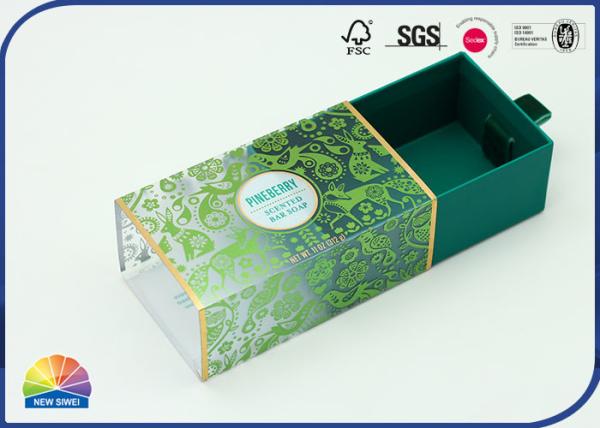 Cheap Soap Package Ribbon Pull Slide Drawer Paper Box Recycled Material for sale