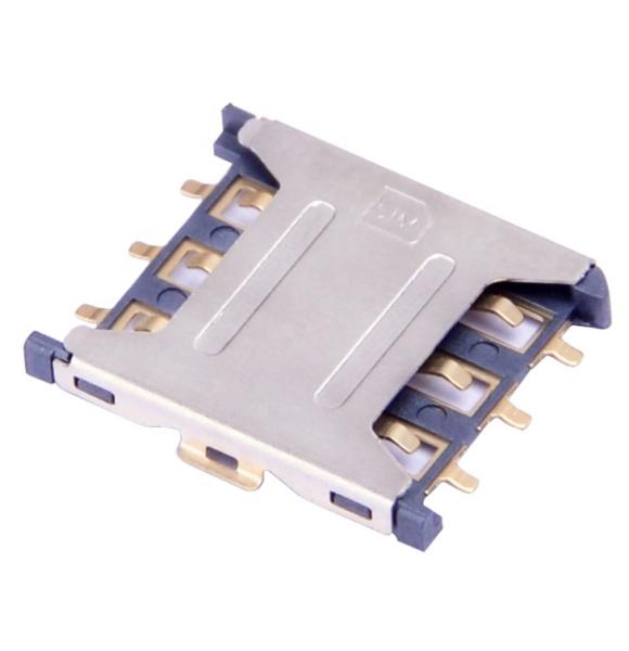 Cheap C5210 Contact High Temperature Resistance Micro Sim Card Connector for sale