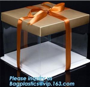 Best Customized color square white cheap macaron square cake box for packing,embossing cheese cup moon tall cake paper box wholesale