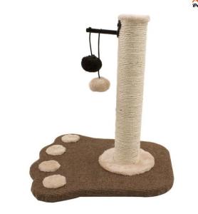 Handmade Indoor Cat Scratching Tree Paw Printing Multi Toy Balls For Playing