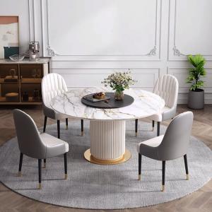 China Marble Table Top Restaurant Round Dining Room Tables Height 78cm on sale