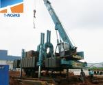 Best T-WORKS 120T Hydraulic Piling Machine for Concrete Spun and Square Pile Without Noise And Vibration wholesale