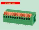 WT142R-5.08/7.62 spring type terminal block pcb spring terminal block factory