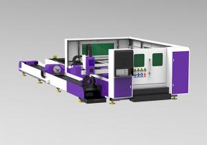 China Tube / Pipe Cnc Laser Cutting Equipment IPG Source High Position Acccuracy on sale