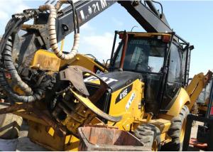 China Small Used Backhoe Loader , Second Hand Caterpillar 416e Backhoe Loader on sale